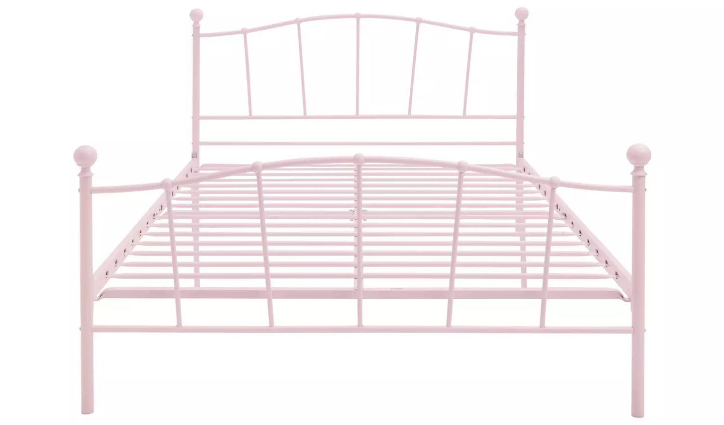 Fleur Small Double Metal Bed Frame - Pink